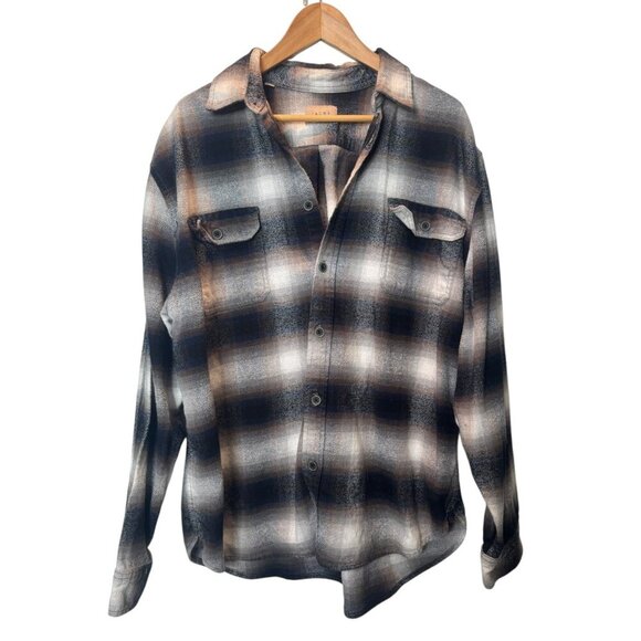 JACHS Men’s Plaid Flannel Button Down Shirt | 2XL | Soft Brushed Long Sleeve - Picture 1 of 2